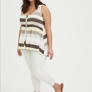 Torrid Super Soft Button Front Babydoll Tank